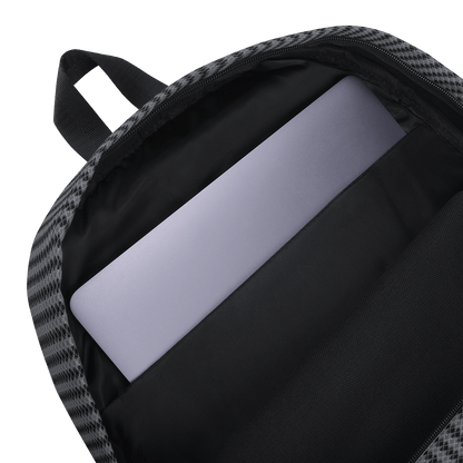 inside details of a Versatile black backpack for daily use or sports activities