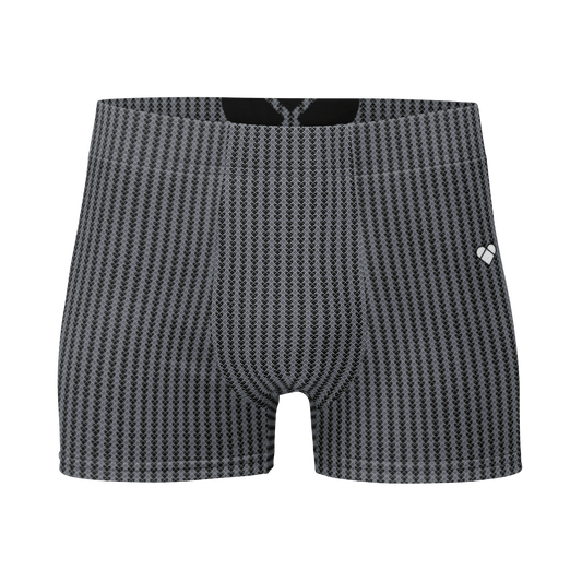 CRiZ AMOR Lovogram Boxers - A charming statement piece for men, heart-patterned in two shades of gray