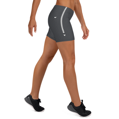 Women's Lovogram Leggings Shorts | Heart Logo Stripes