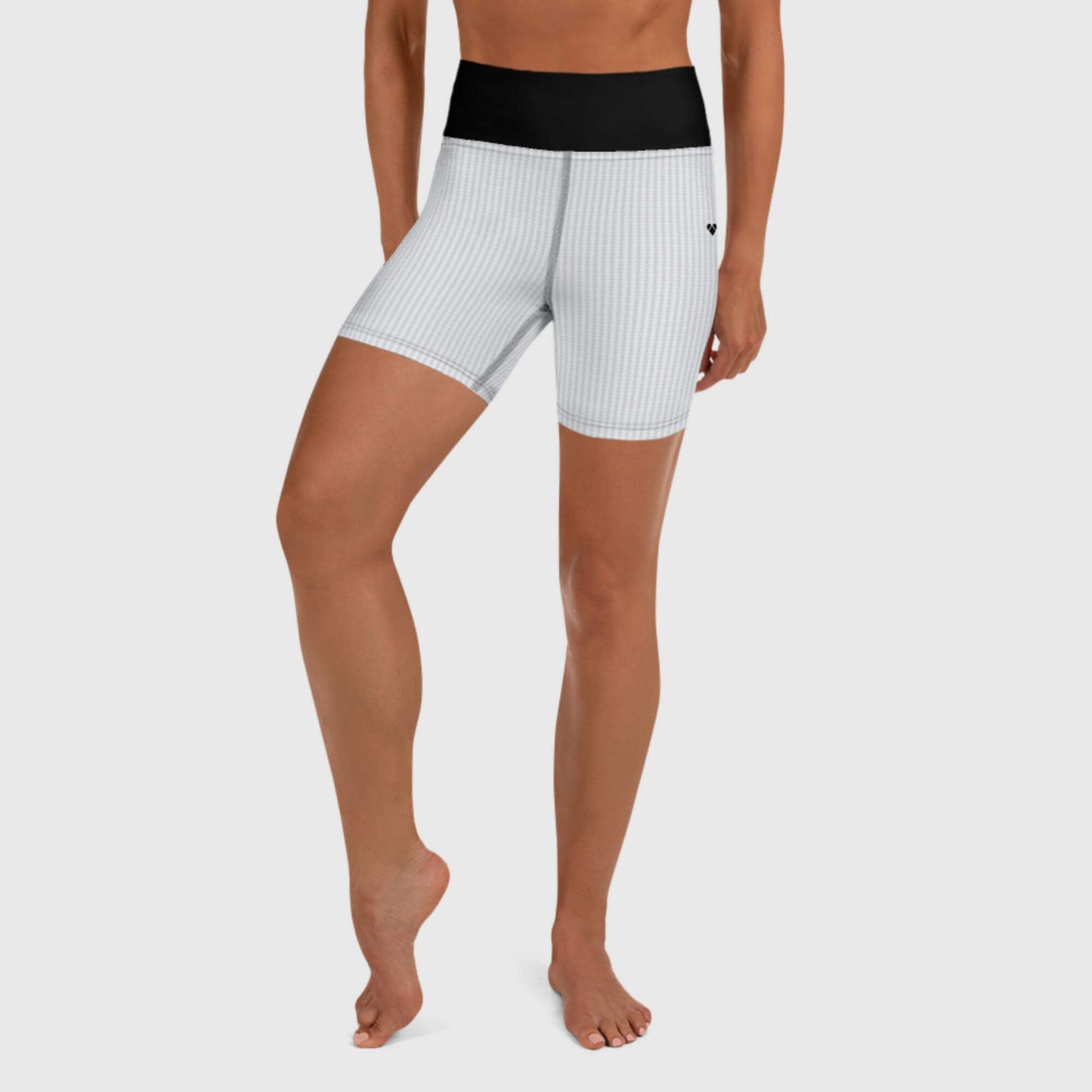 Yoga Leggings Shorts  Lovogram Gris Claro | Mujer