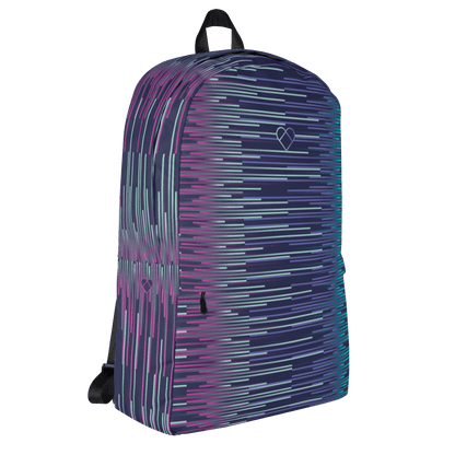 Fashion backpack with heart logo