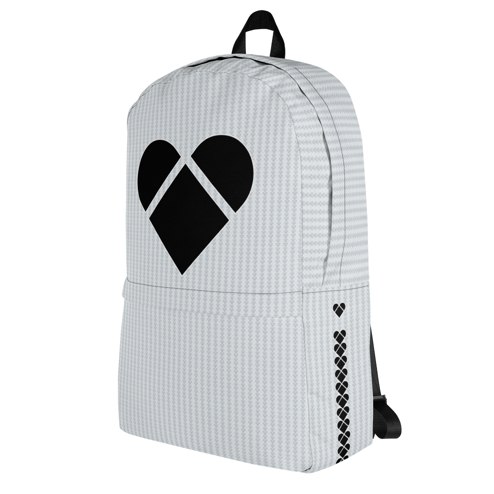 side view of a Empowering Lovogram Backpack for Everyday Adventures