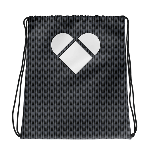 Charming Black Lovogram Drawstring Bag from CRiZ AMOR's Amor Primero capsule collection