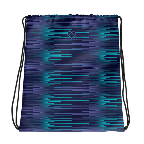Dark Slate Blue Dual Drawstring Bag | Accessories
