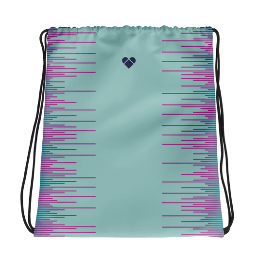 Stylish Mint and Fucsia Pink drawstring bag from Amor Dual collection
