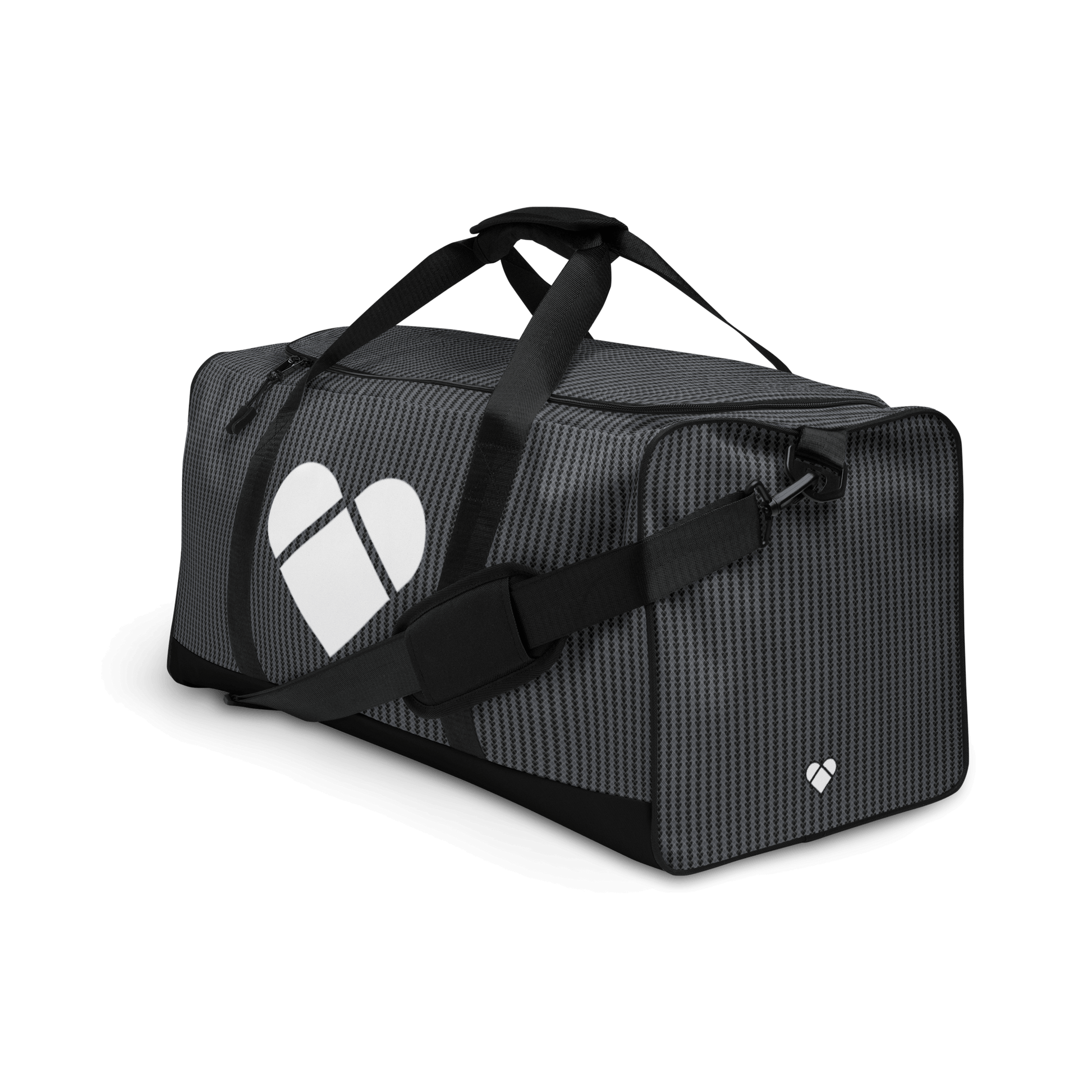 side view Lovogram Design | CRiZ AMOR's Playful Duffle Bag