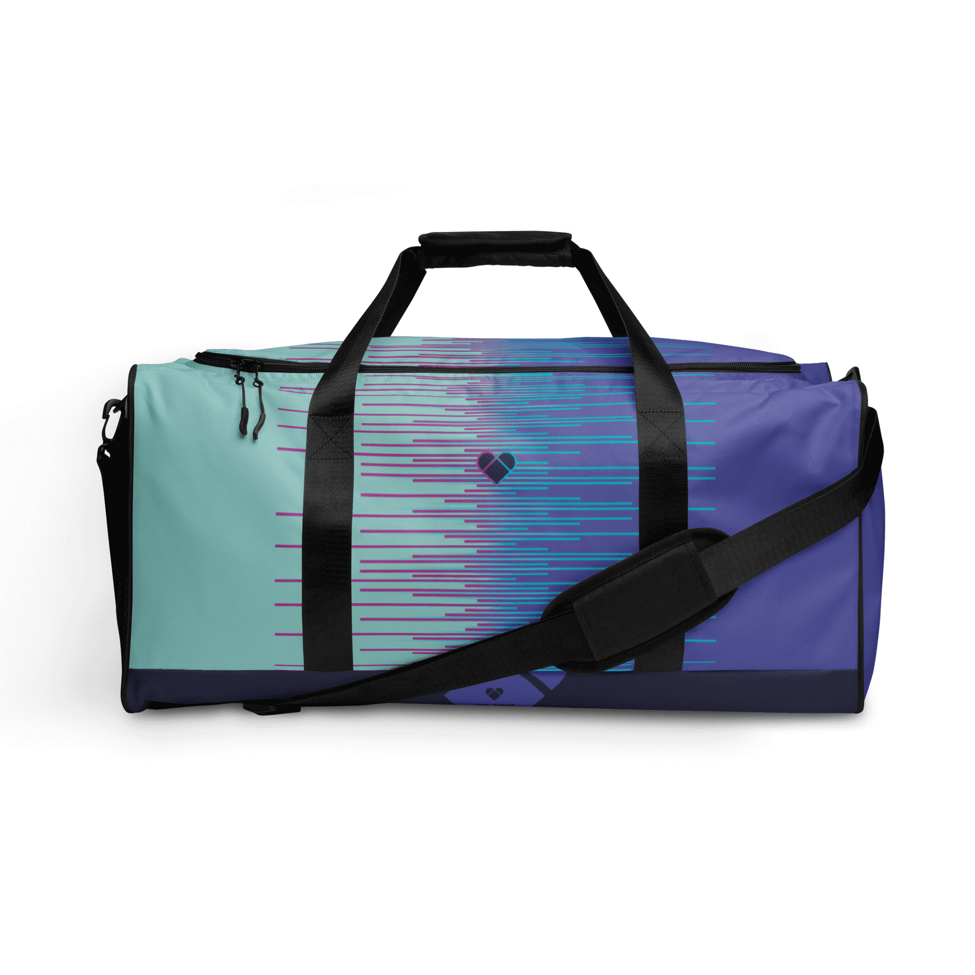 Mint & Periwinkle Dual Duffle Bag by CRiZ AMOR