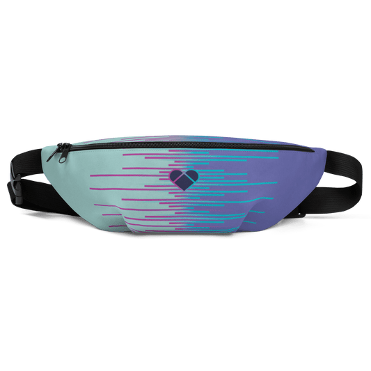 Mint & Periwinkle Dual Fanny Pack by CRiZ AMOR