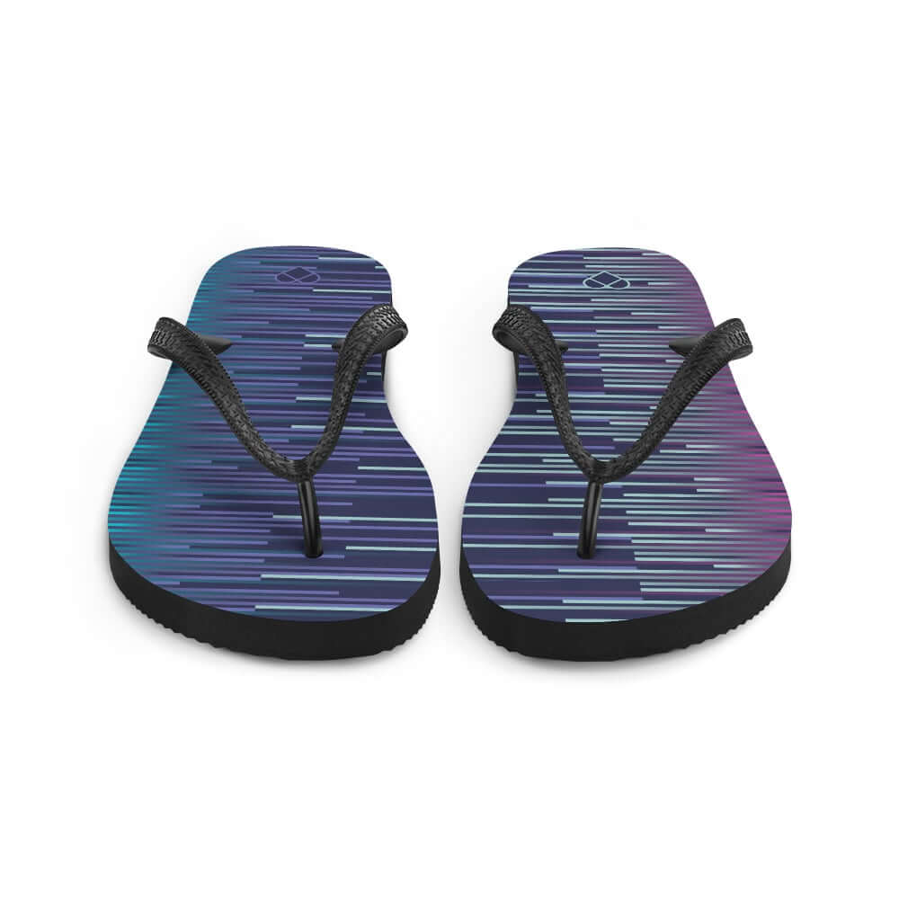 Fashionable Flip Flops in Slate Blue | CRiZ AMOR's Amor Dual Collection