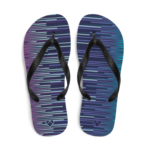 Dark Slate Blue Dual Flip Flops | Accessories