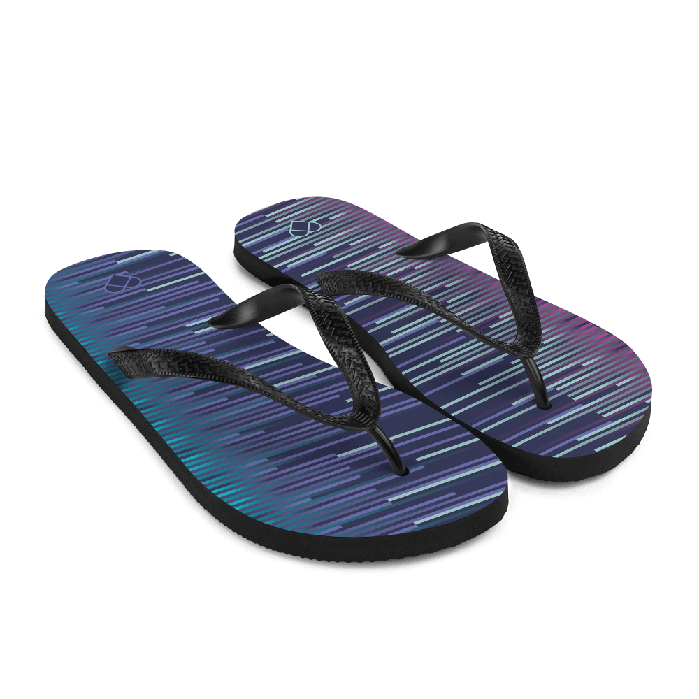 Gradient Striped Flip Flops | Chic Unisex Footwear | CRiZ AMOR