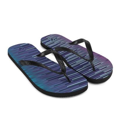 Gradient Striped Flip Flops | Chic Unisex Footwear | CRiZ AMOR