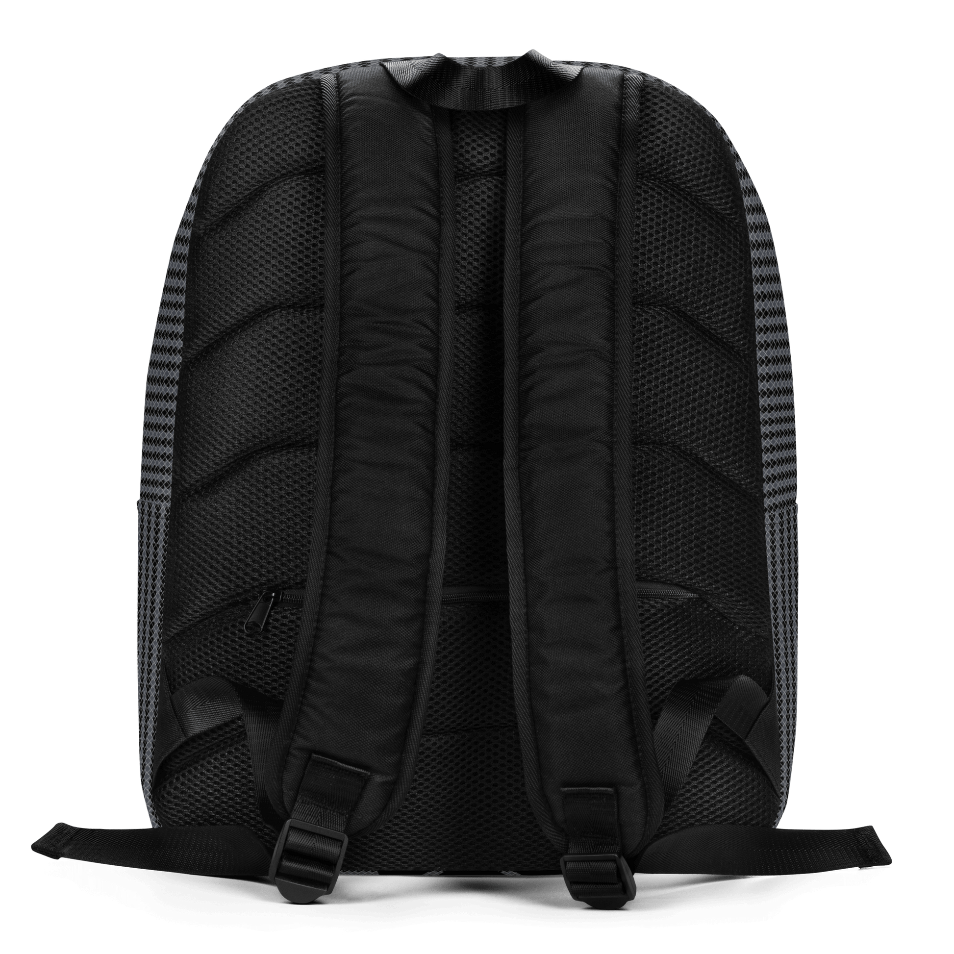 back view Black Lovogram SimplyHeart Backpack with Geometric Hearts