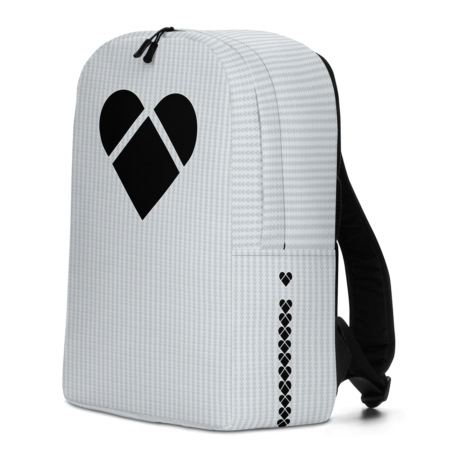 CRiZ AMOR Lovogram Backpack | Stylish Gray Bag for Everyday Use
