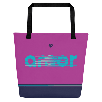 Designer Tote with Dual-sided Design in Vibrant Hues