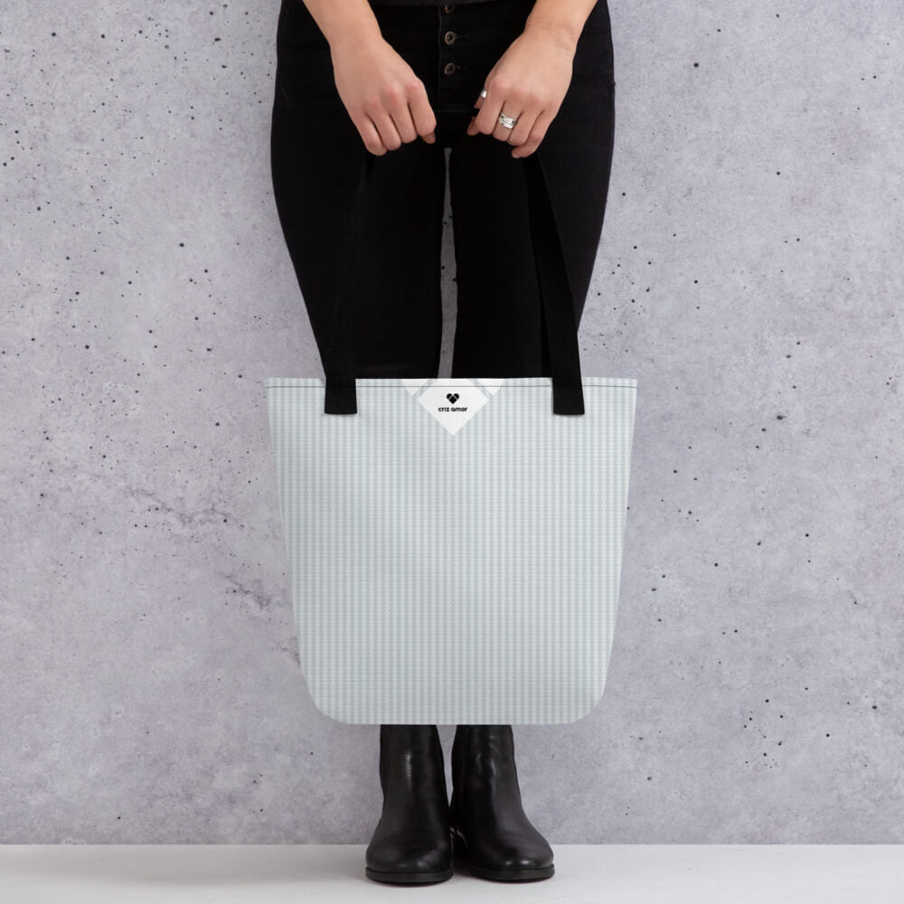 Fashion Designer's Dream - Love in Gray Lovogram Tote Bag