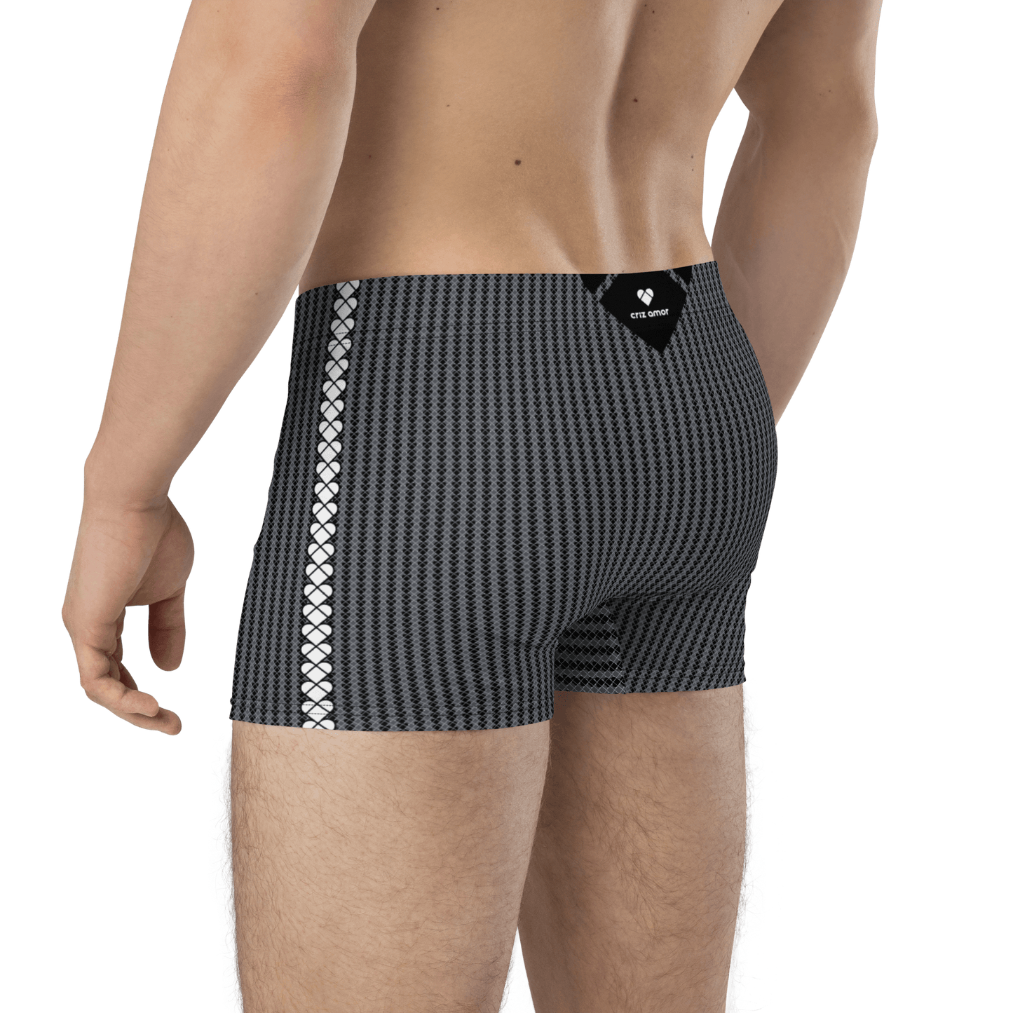 Men's heart-patterned boxers from CRiZ AMOR's Amor Primero Collection
