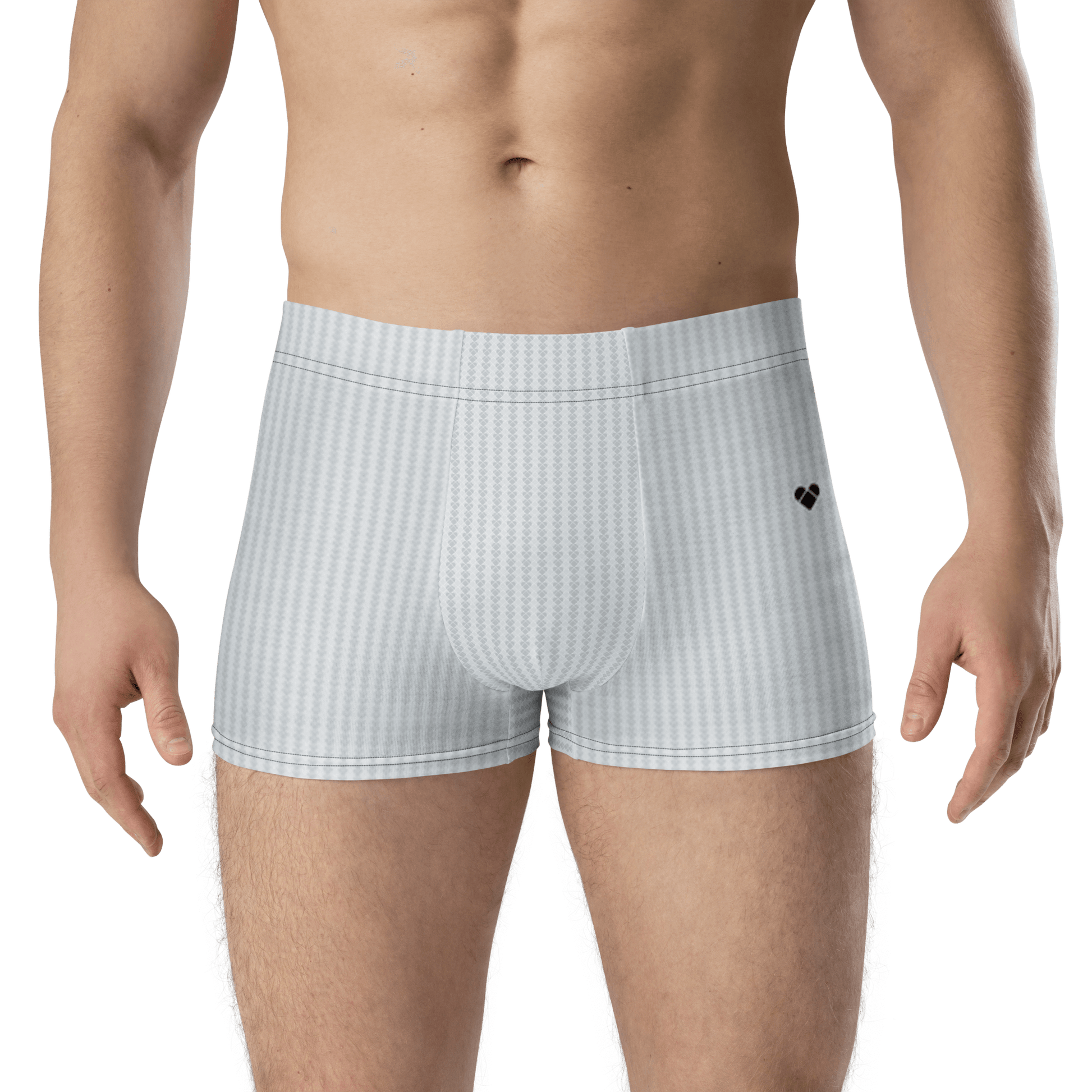 Comfy Boxers - Light Gray Lovogram Boxers from CRiZ AMOR
