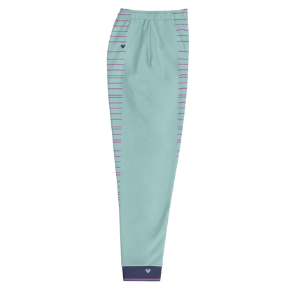 Mint & Periwinkle Joggers from CRiZ AMOR's Amor Dual Collection