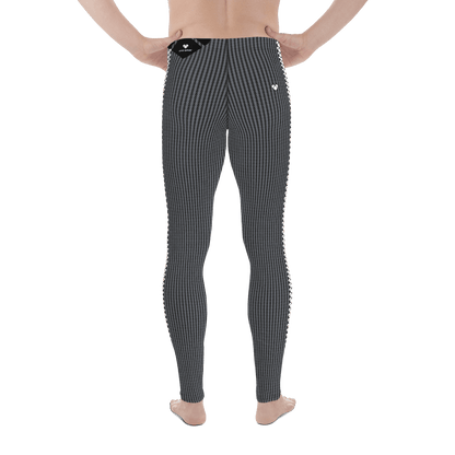 comfy men's leggings, heart logo stripes 
