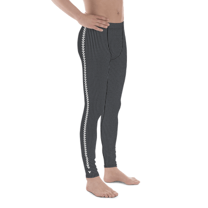 empowering heart-patterned lovogram leggings for men by CRiZ AMOR