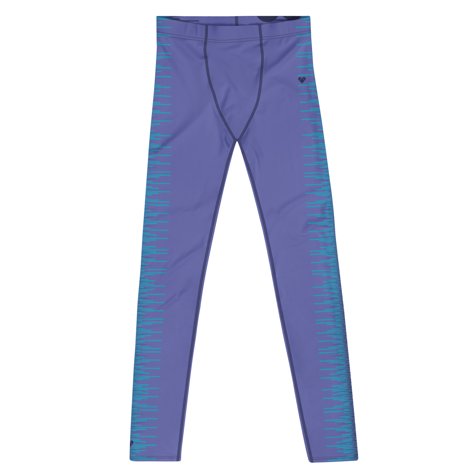Men's designer leggings in periwinkle and turquoise from CRiZ AMOR