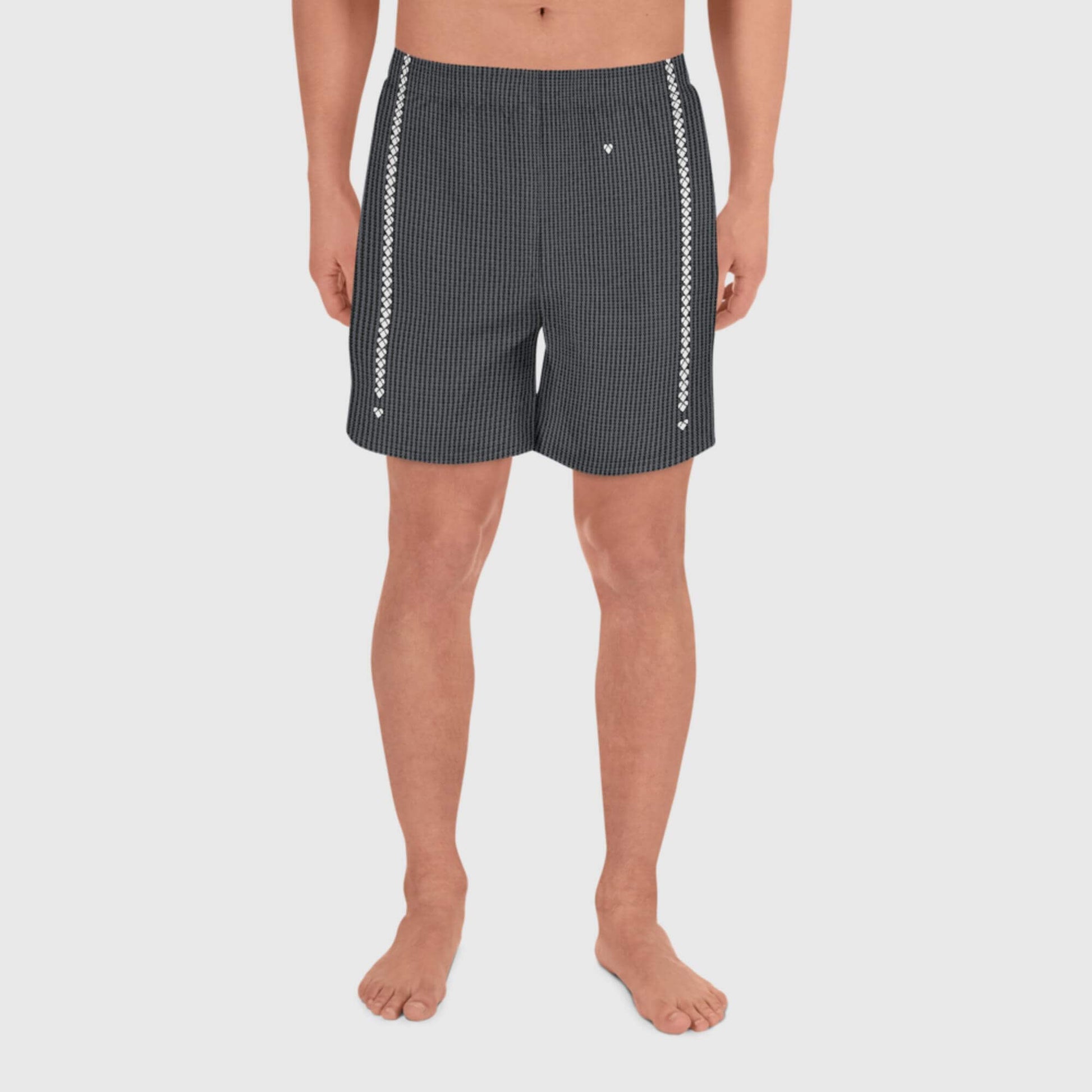 Black Lovogram Athletic Shorts - Unleash Your Sporty Side