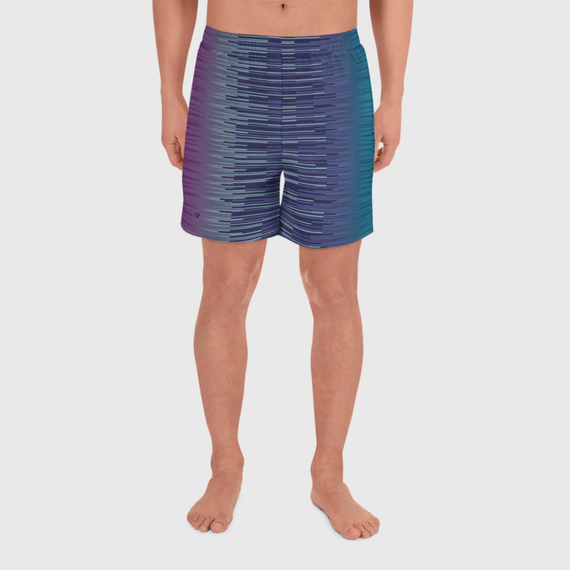 Amor Dual Collection: Dark Slate Blue Sports Shorts