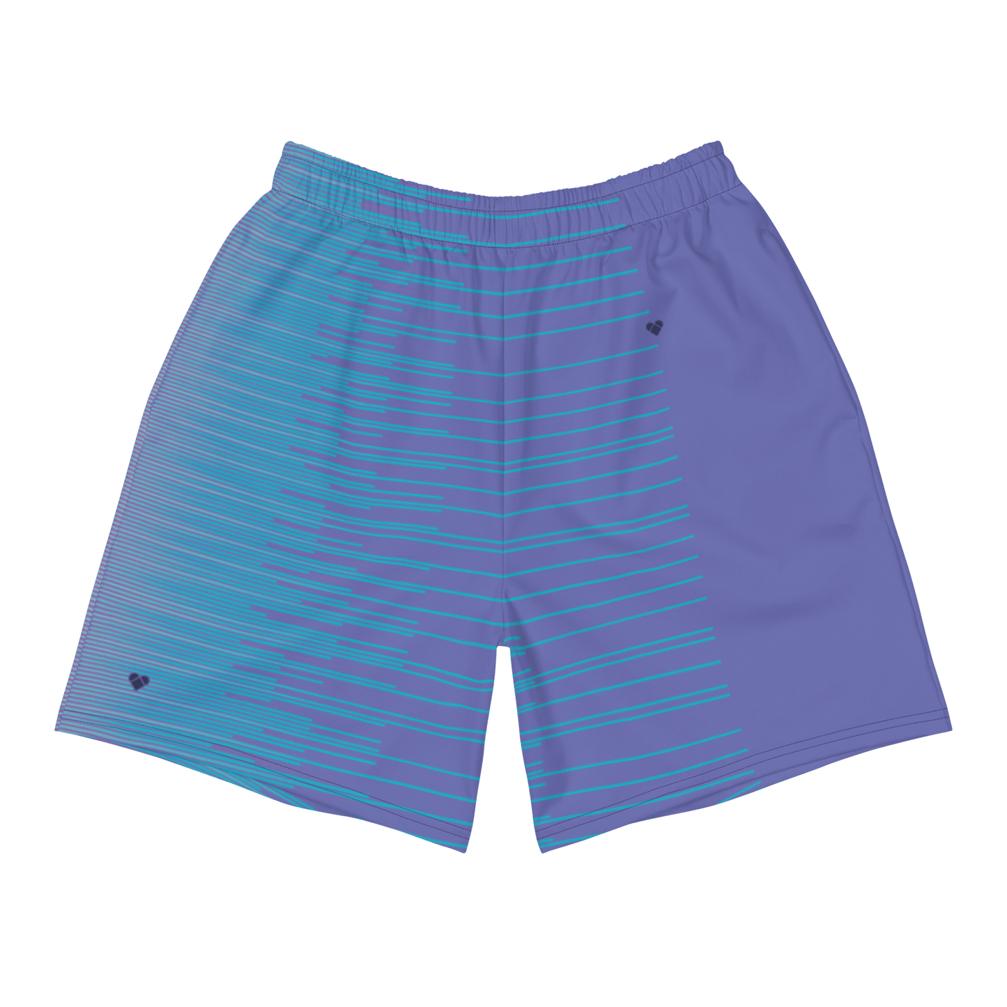 Periwinkle Stripes Dual Sport Shorts for Men from CRiZ AMOR's Amor Dual Collection