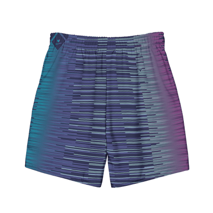Gradient Striped Swim Shorts by CRiZ AMOR