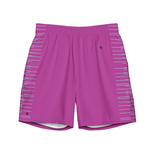 Fucsia Pink Dual Swim Trunks for Men by CRiZ AMOR