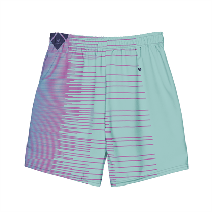 Fuchsia Pink Gradient Stripes on Mint Base - CRiZ AMOR Swimwear