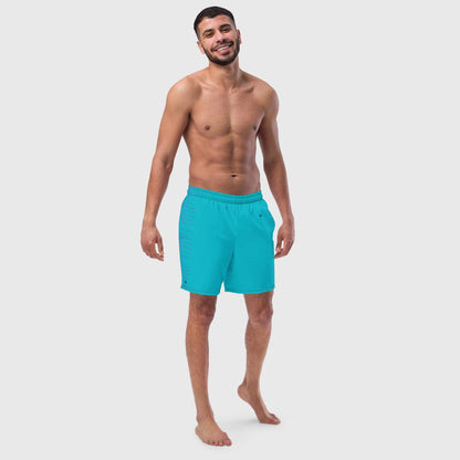 Men's swim trunks with a heart logo - perfect beachside fashion