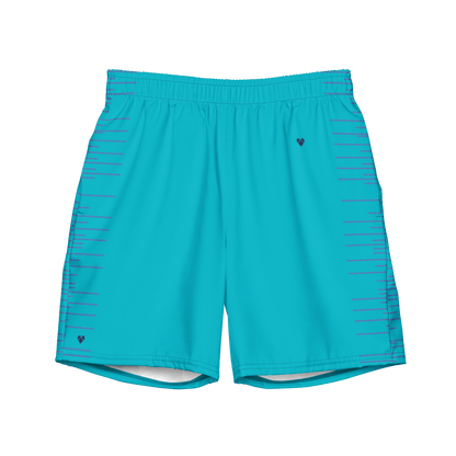 Turquoise Dual Swim Trunks | Men - Vibrant swimwear for confident gents