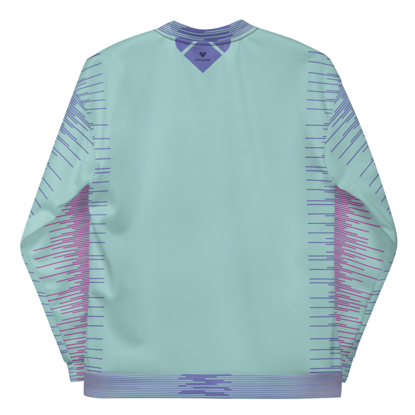Amor Dual Collection: Mint & Fucsia Pink Bomber Jacket