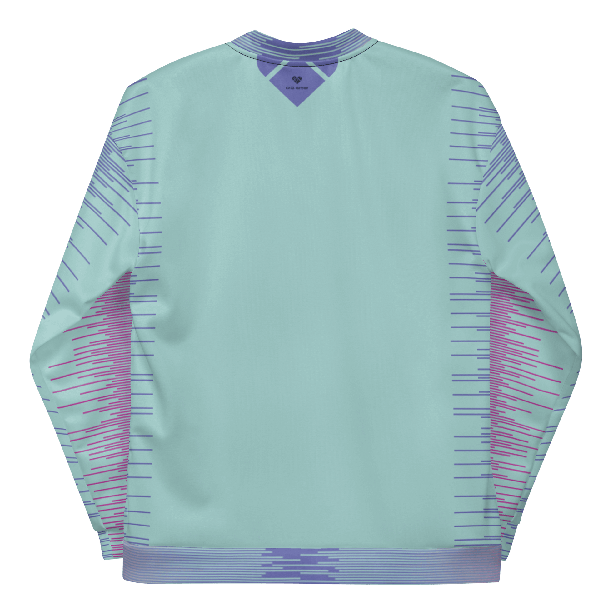 Amor Dual Collection: Mint & Fucsia Pink Bomber Jacket