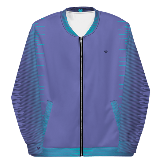 Periwinkle & Turquoise Bomber Jacket Dual | Genderless Apparel