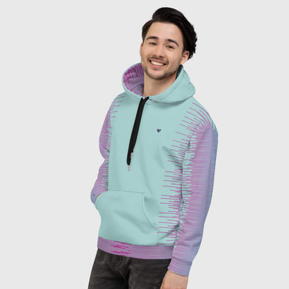 Mint & Fucsia Pink Hoodie Dual from Amor Dual Collection