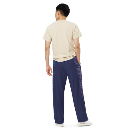 CRiZ AMOR's wide-legged Dark Slate Blue Pants