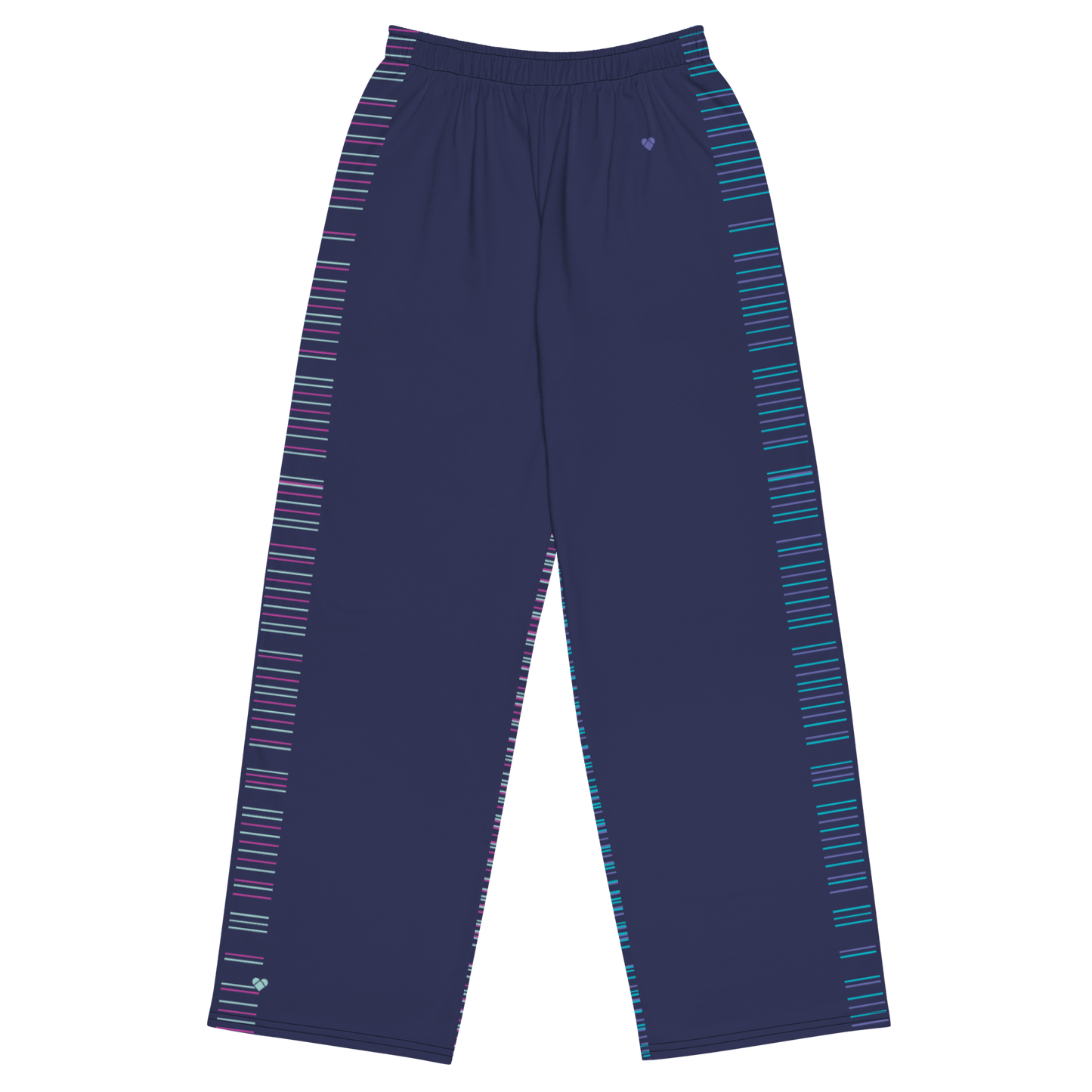 Slate Blue Dual Pants - Wide Leg Comfort by CRiZ AMOR