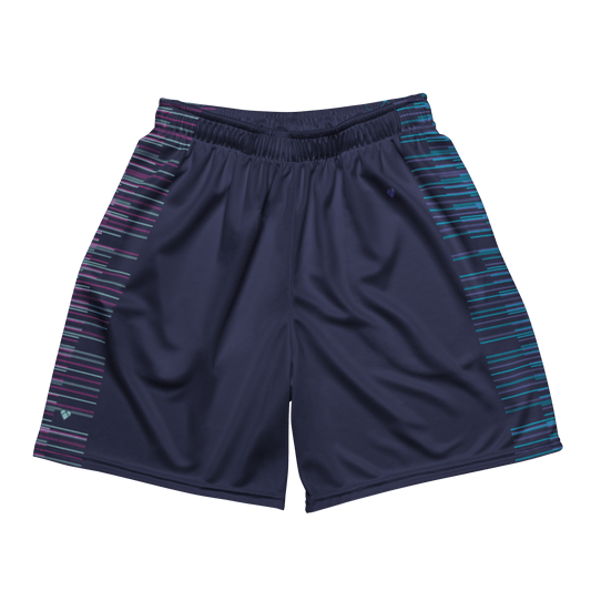 Slate Blue Dual Mesh Shorts - Elevate Your Gym Style with CRiZ AMOR