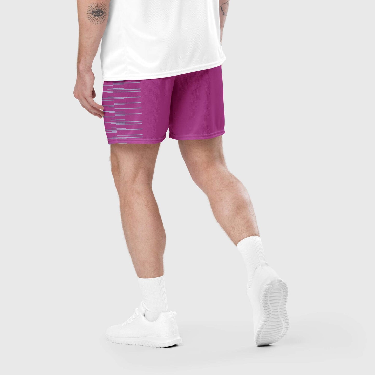 Iconic Heart Logo Sporty Statement on Genderless Shorts
