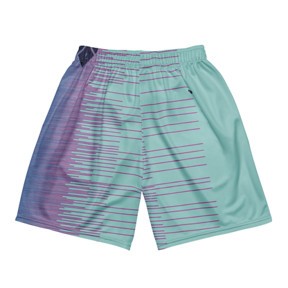Genderless Mint and Pink Athletic Shorts