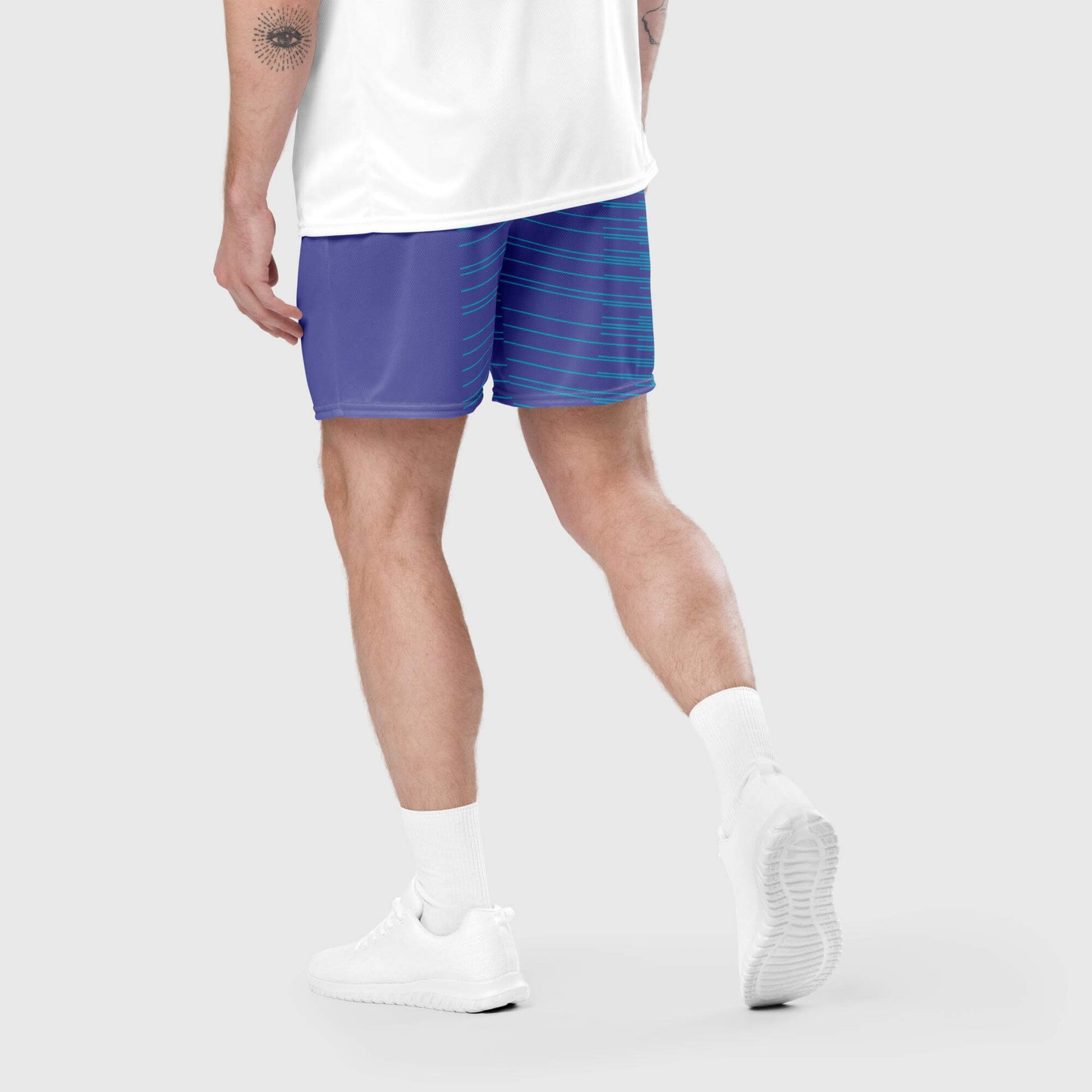 Playful Gradient Design Mesh Shorts | CRiZ AMOR