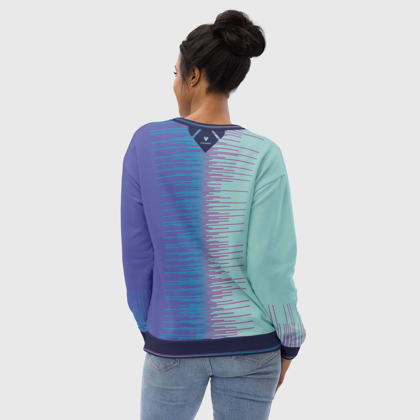 Mix and Match Mint and Periwinkle Sweatshirt