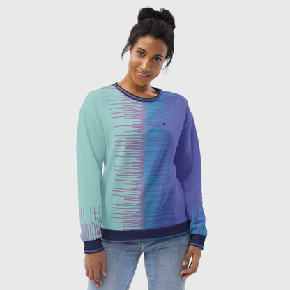 Periwinkle Mint Fusion Sweatshirt - Limited Edition Design