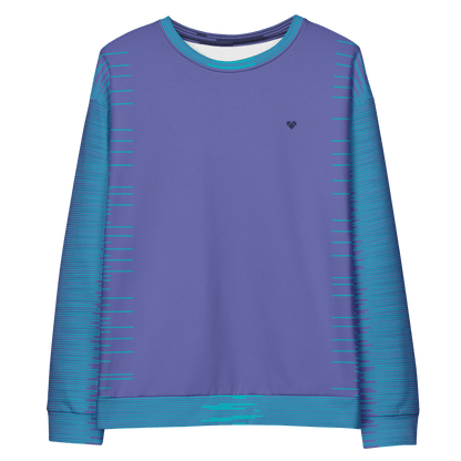 Genderless Sweatshirt - Periwinkle & Turquoise