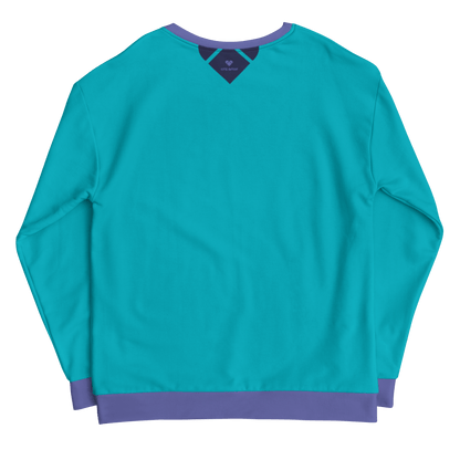 Periwrinkle Cuffs on Turquoise Sweatshirt Dual - Fashion Attire