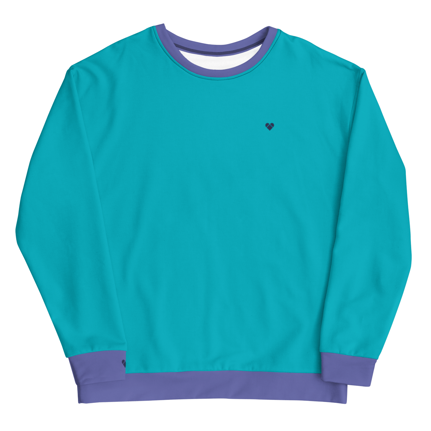 Turquoise Sweatshirt Dual by CRiZ AMOR - Genderless Apparel
