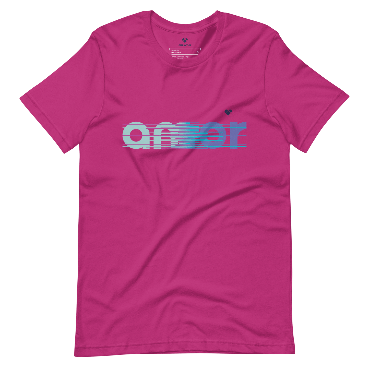 Vibrant AMOR Logo Tee for Mix and Match Outfits